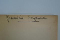 - (Augendu, Genevieue), Von Hand: Autogramm; 'Genevieue Augendu'. 