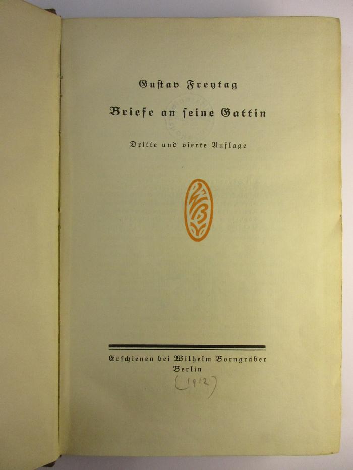 4 L 248&lt;3&gt; : Briefe an seine Gattin (1912)