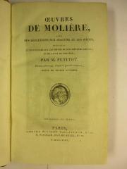 1 N 36-2 : L'étourdi, ou les contre-temps. Le dépit amoureux. Les précieuses ridicules. Sganarello, ou le cocu imaginaire (1818)