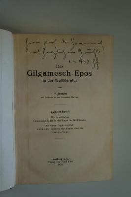 02A.014941 : Das Gilgamesch-Epos in der Weltliteratur (1928)