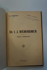 02A.014586 : Dr. I. J. Niemirower. Schita Biografica (1932)