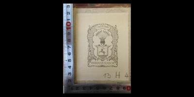 - (Rasch, Herman), Etikett: Exlibris; 'Collection
Herman Rasch'. 