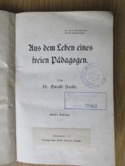 DN 2000 H369(5) : Aus dem Leben eines freien Pädagogen (1904)