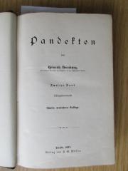 ohne Signatur : Pandekten, Bd. 2-3 (1897)