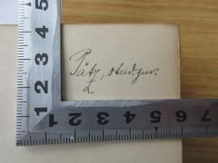 - (Pätz), Von Hand: Autogramm, Berufsangabe/Titel/Branche; 'Pätz, stud. jur.'. 