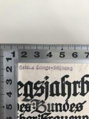 - (Helene Lange-Stiftung), Stempel: Name; 'Helene Lange=Stiftung'. 