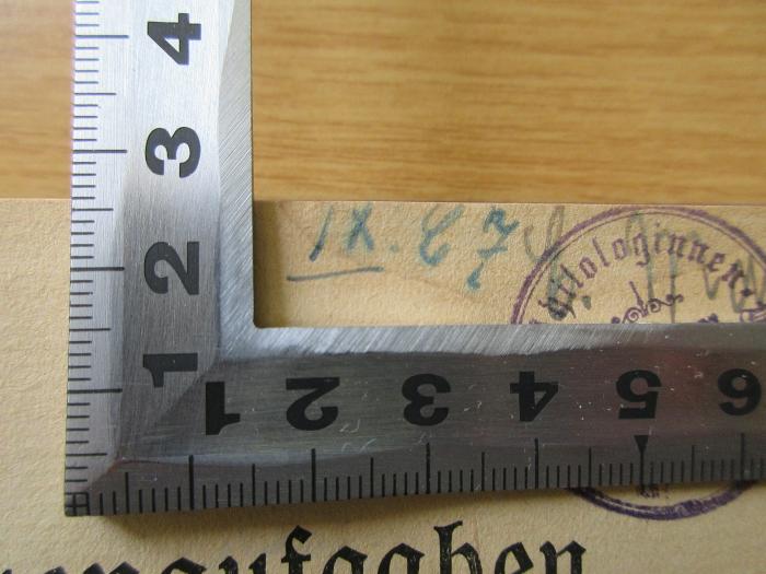 9 ZE 98-1918 : Frauenaufgaben im künftigen Deutschland (1918);-, Von Hand: Signatur; 'IX. CZ [?]'