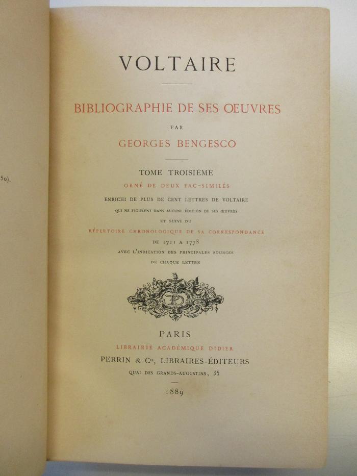 IG 2755 A1 B466-3 : Voltaire (1889)