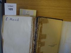 - (Hirsch, E.), Von Hand: Autogramm; 'E. Hirsch'. 