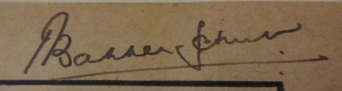  Die Städte geographisch betrachtet (1907);- (Bakker Sch[...], [?]), Von Hand: Name, Autogramm; 'Bakker Sch[...].'. 
