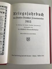 9 ZE 98 - 1915 : Kriegsjahrbuch des Bundes Deutscher Frauenvereine 1915 (1915)