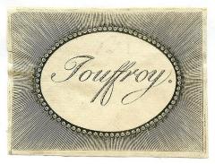 - (Jouffroy, [?]), Etikett: Exlibris, Name; 'Jouffroy.'.  (Prototyp)