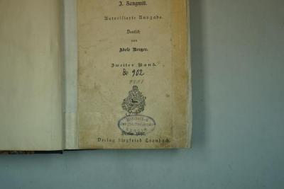 - (Jüdische Gemeinde zu Berlin), Von Hand: Signatur; 'Be 902
9703'. 