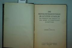  Die Menschensohnfrage im letzten Stadium. Ein Versuch zur Einsicht in das Wesen altchristlichen Schrifttums. (1911)