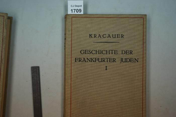  Geschichte der Juden in Frankfurt a.M. (1150-1824). (1925)