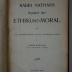 08 029289 : Rabbi Nathans System der Ethik und Moral. Zum erstenmale übersetzt und mit Anmerkungen versehen (1905)