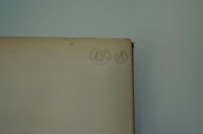 96 017373a : Gesammelte Schriften von Rabbiner Samson Raphael Hirsch, Bd. 1 (1908);- (unbekannt), Von Hand: Signatur; '103 A'. 