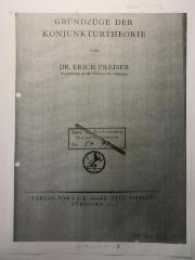 88/80/41571(6) : Grundzüge der Konjunkturtheorie (1933)