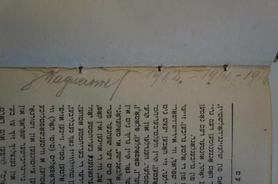 95 059461 : די גרויסע וועלט דראמא (1910);- (Wagner [...], J.), Von Hand: Autogramm, Datum; 'J. Wagner[...] 1912-1914-1916'. 