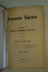 96 017373d : Gesammelte Schriften von Rabbiner Samson Raphael Hirsch, Bd. 4 (1908)