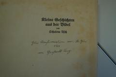 - (Lang, Gerhardt), Von Hand: Autogramm, Datum, Widmung; 'zur Konfirmation am 16. Juni 1923 von Gerhardt Lang.'. 