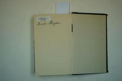 - (Meyer, Ernesto), Von Hand: Autogramm; 'Ernesto Meyer'. 