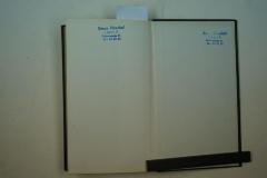 - (Hirschel, Simon), Stempel: Name, Ortsangabe, Nummer; 'Simon Hirschel
1 Berlin 12
Grolmanstraße 21
Tel.: 32 33 33'. 