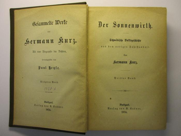 17 L 402-7/8 : Der Sonnenwirth (1874)