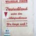38/80/40061(1) : Deutschland unter dem Hitlerfaschismus 
Wie lange noch? (ca. 1938)