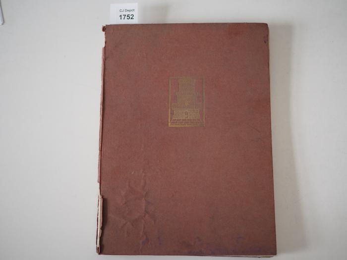  Soncino-Blätter. Beiträge zur Kunde des jüdischen Buches. (1927)
