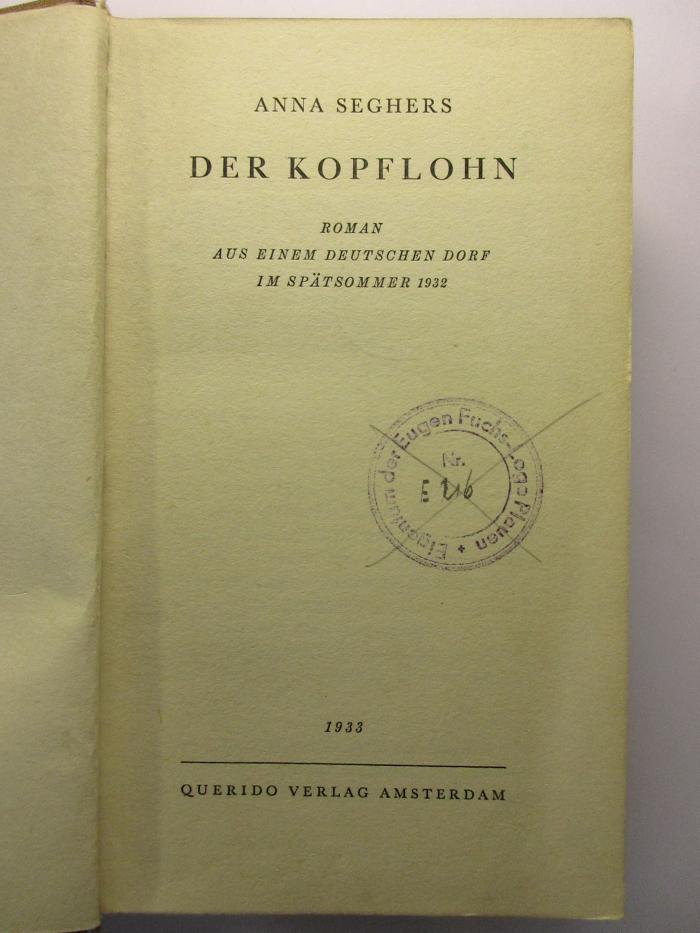 88/80/40853(0) : Der Kopflohn (1933)