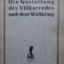 El 252: Die Gestaltung des Völkerrechts nach dem Weltkriege (1917)