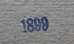 - (Loge Minerva zu den Drei Palmen in Leipzig), Stempel: Datum; '1899'.  (Prototyp)