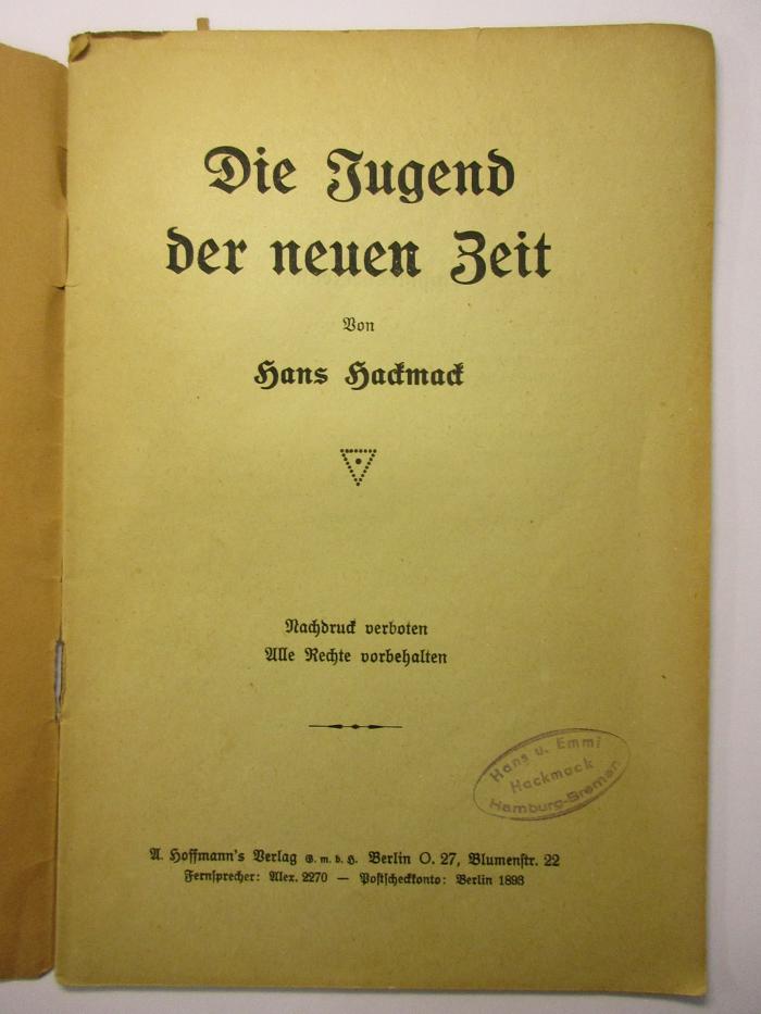 38/80/40983(8) : Die Jugend der neuen Zeit (1893)