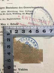 - (Handelskammer zu Gera), Stempel: Name, Ortsangabe; 'Handelskammer zu Gera'. 
