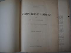  Neubabylonisches Namenbuch zu den Geschäftsurkunden aus der Zeit des Šamaššumukîn bis Xerxes. (1906)