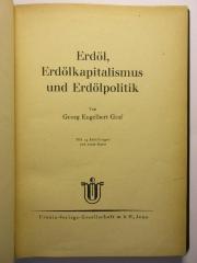 18/80/41284(3) : Erdöl Erdölkapitalismus und Erdölpolitik
 (1925)