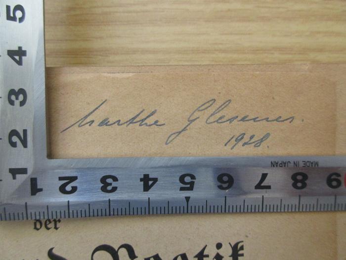 Marthe [?] Glesener. 
1928.