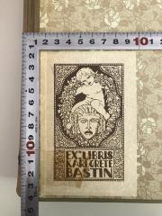- (Bastin, Karl;Bastin, Grete), Etikett: Name; 'Ex Libris Karl und Grete Bastin'. 