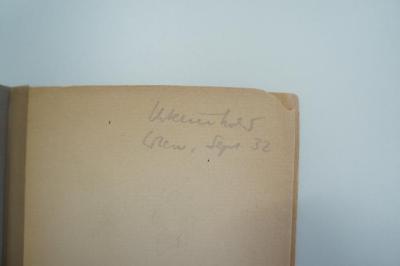 02A.003751 : Zeit ists ... Ps. 119,126 : Gedanken über das jüdische Bildungsproblem des Augenblicks : An Hermann Cohen (1918);- ([...]er), Von Hand: Autogramm, Ortsangabe, Datum; '[...]er
Wien Sept 32'. 