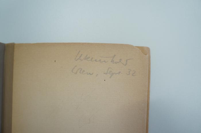 02A.003751 : Zeit ists ... Ps. 119,126 : Gedanken über das jüdische Bildungsproblem des Augenblicks : An Hermann Cohen (1918);- ([...]er), Von Hand: Autogramm, Ortsangabe, Datum; '[...]er
Wien Sept 32'. 