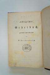 02A.002270 : מחזור לחג השבועות = Gebete für das Wochenfest (1896)
