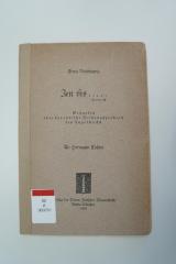 02A.003751 : Zeit ists ... Ps. 119,126 : Gedanken über das jüdische Bildungsproblem des Augenblicks : An Hermann Cohen (1918)