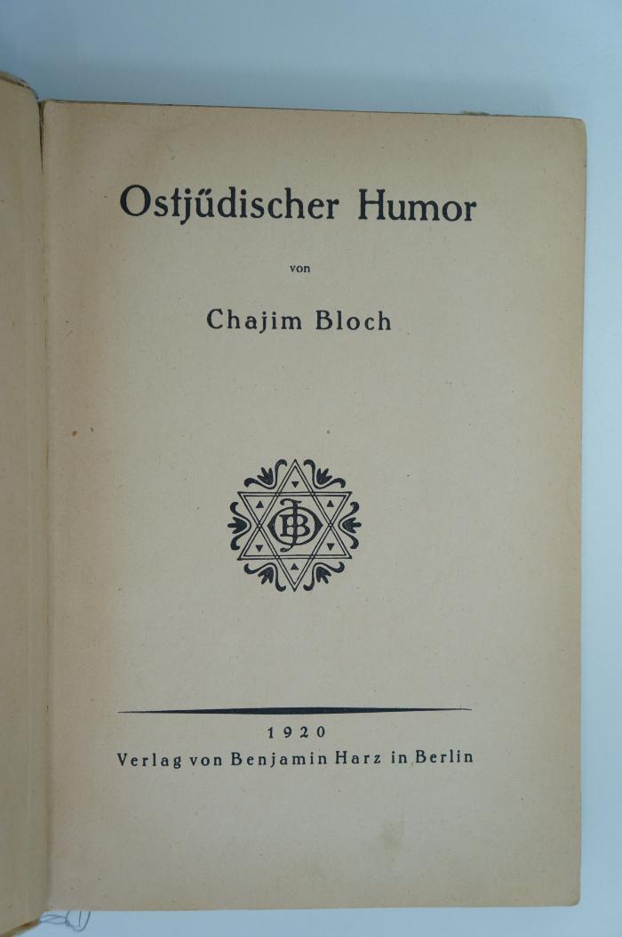 02A.014576 : Ostjüdischer Humor (1920)