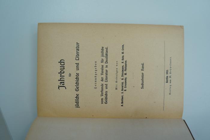 02A.009266 : Jahrbuch für jüdische Geschichte und Literatur (1913)