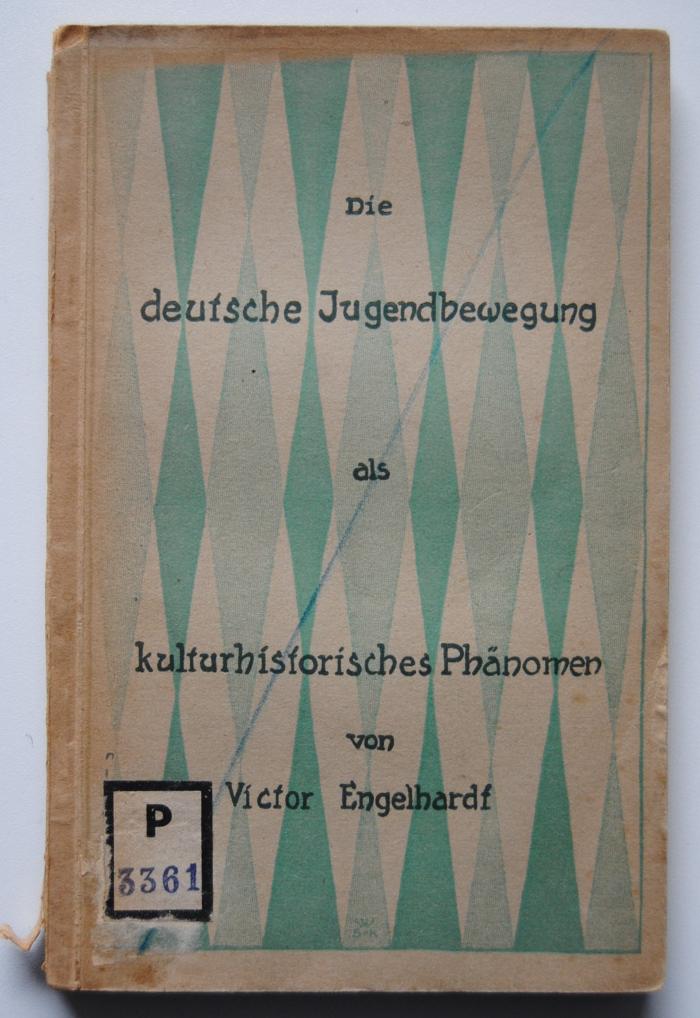 P 3361  : Die deutsche Jugendbewegung als kulturhistorisches Phänomen. (1923)