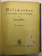 18/80/41256(6) : Weltwenden. Die großen Fluten in Sage und Wirklichkeit
 (1924)