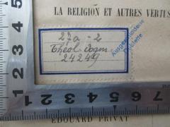 - (Biblioth. Provinc Argentor. C.SS.R.), Etikett: Signatur; '27a - 2
Theol. Dogm.
24249
'. 