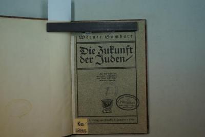  Die Zukunft der Juden. (1912)