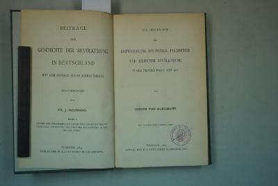  Zur Geschichte der Entwickelung deutscher, polnischer und jüdischer Bevölkerung in der Provinz Posen seit 1824. (1883)